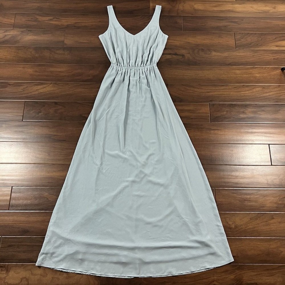 Show Me Your MuMu Women's Size Large Light Steel Blue Kendall Maxi Dress